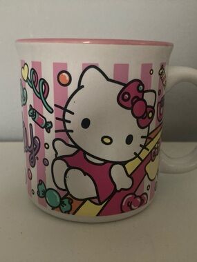 Hello Kitty White and Pink Character Coffee Mug